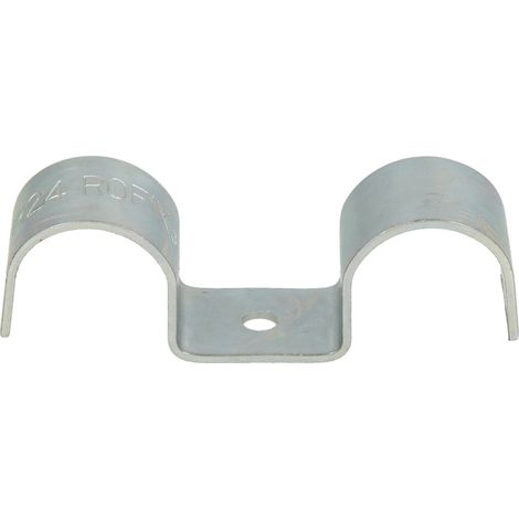 Collier de fixation - double 24-25 mm x forrage diamètre 6,1