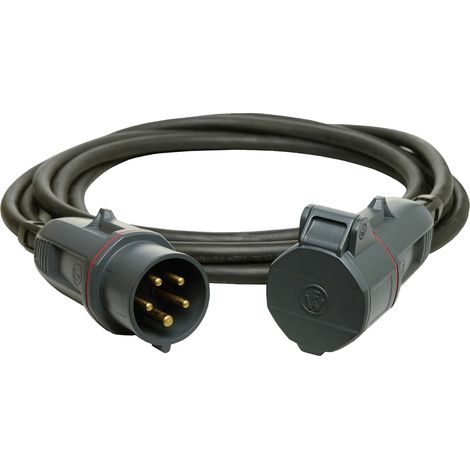 Walther Werke 39100502050100 alimentation Rallonge 16 A noir 5.00 m Y738752