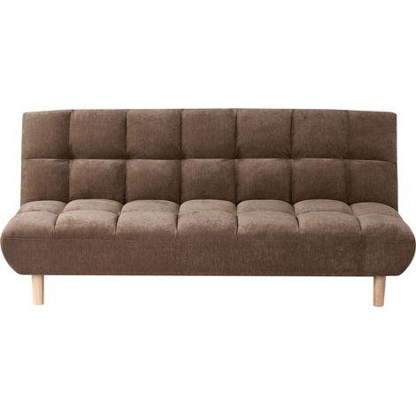 Schlafsofa 2-Sitzer RISOR Stoff Braun