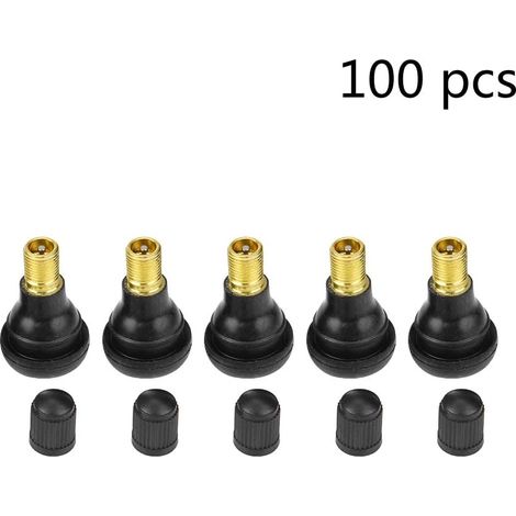 EASYCOMFORT 100 PCS Pneu Valves Pneu Snap dans Pneu Tire Valve Tige De Voiture Moto Remplacement Universel Snap in Pneu Tire Valve Tige (1/5)