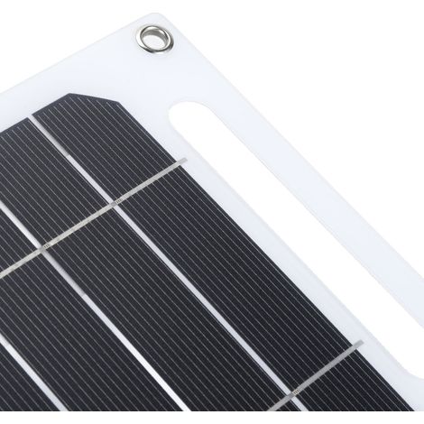 Ortviai Panneau Solaire USB 6 W avec Cellules en Silicium Monocristallin pour Téléphone, Ordinateur, Appareil Photo (1/5)