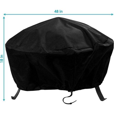 Housse pour brasero - Housse pour panier à feu - Housse pour mobilier de jardin - Housse pour barbecue - Housse imperméable pour (1/5)