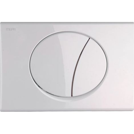 MEPA placca di comando WC MEPA Ellipse 2-M plastica bianco, 420751