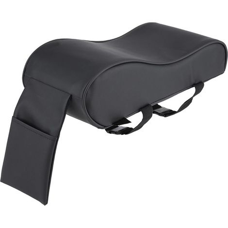 Housse universelle en cuir pour accoudoir de voiture, housse de tapis de coussin en mousse à mémoire de forme avec poche pour téléphone portable (1/5)
