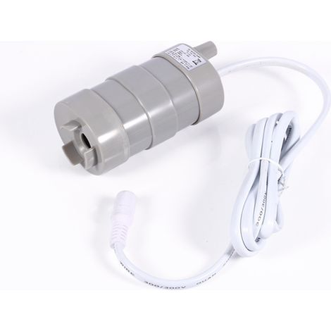 Pompe à eau miniature verticale submersible 12 V CC, longueur 5 m, 1000 L/heure, adaptée aux aquariums, avec connecteur femelle 5,5 x 2,1 mm (1/5)