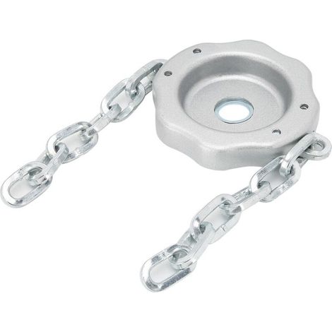 Tête de coupe en chaîne métallique pour tondeuse à gazon, accessoire de remplacement pour coupe-gazon, fixation adaptée, pièces de rechange pour entretien de jardin (1/5)