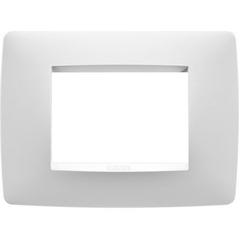 PLAQUE ONE 3P BLANC CRÈME GEWISS GW16103TB