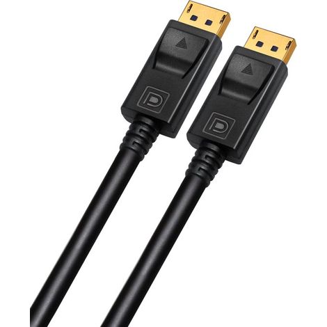 Cavo DisplayPort 1.4 – 8K 60Hz – 4K 144Hz - 32.4GBps – Certificato – Cavo DP 1.4 - 1,5 metri