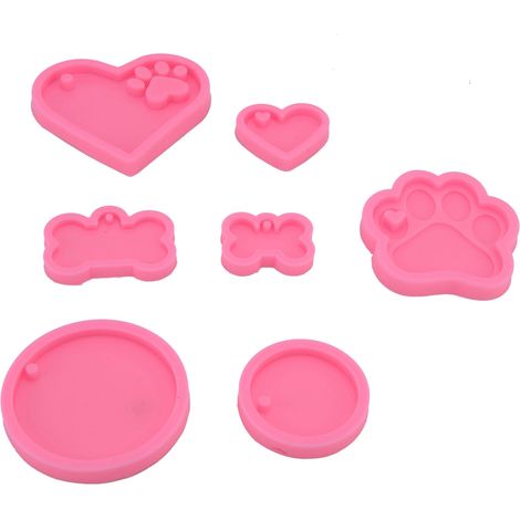 7-teiliges Silikon-Schokoladenform-Set, DIY-Fondantform, Backwerkzeug für die Bäckerei (1/5)