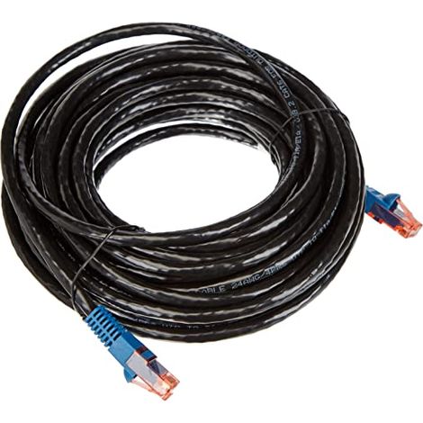 Intellinet Matassa U/UTP Cavo Patch Cat.6 CCA 10m da Esterno Nero/Blu (1/4)