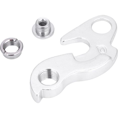 1pc Crochet de dérailleur, alliage d'aluminium, surface lisse, vis incluses, pour cadre vélo (1/5)