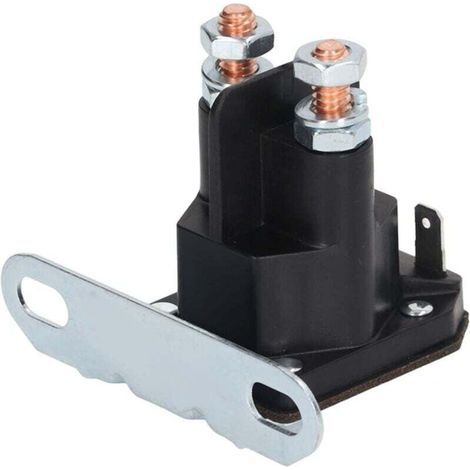 Relè di avviamento per trattorino rasaerba a 12 V CC, antipolvere, resistente alla corrosione, impermeabile, resistente all'usura, in rame. (1/4)