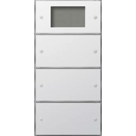 Gira Tastsens.3 Plus 3f (1+2) KNX Flächenschalter Reinweiß 2043112 (1/2)