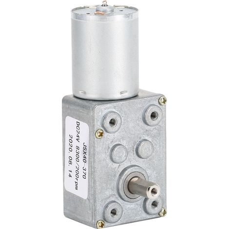 Moteur électrique micro à engrenage auto-bloquant 200RPM DC 24V turbine réducteur de vitesse (1/5)
