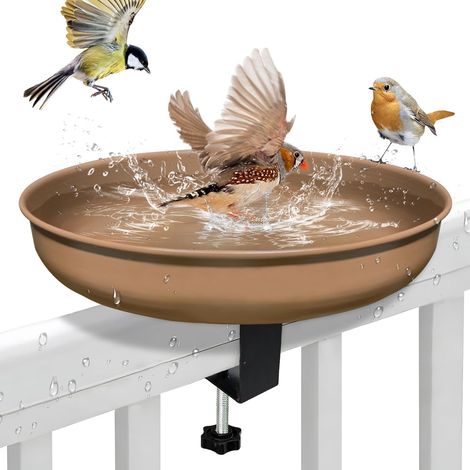Abreuvoir Oiseaux Exterieur, Mangeoire Oiseaux Exterieur, Bains pour Oiseaux Sauvages, Bain Oiseaux Exterieur Balcon, Baignoire Oiseaux Exterieur, Mangeoires pour Oiseaux Sauvages (1/5)