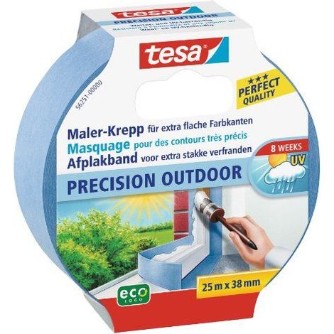 Ruban de peintre professionnel extérieur. 25m:38mm (Par 8)