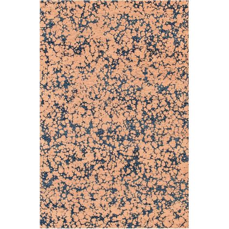 Tapis intérieur extérieur doré motif nuage bleu antidérapant - 170 x 240 cm
