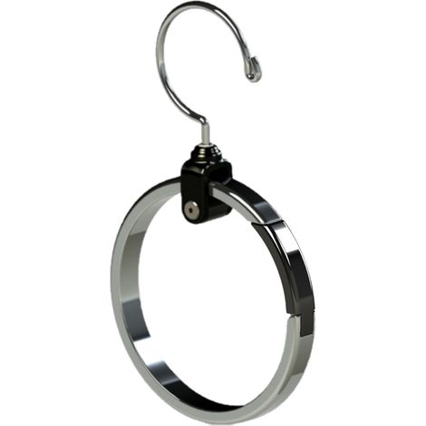 Hochwertiger Kleiderschrank-Organizer, drehbarer Aluminium-Kleiderbügel mit 360°-Drehhaken, platzsparender Accessoire-Halter für Gürtel, Krawatten, Hüte, Schals, Handtaschen und Clutches Kleiderschra (1/4)