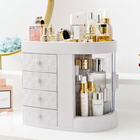 Make-up-Organizer mit 4 Schubladen, Halter für Kosmetikartikel und Nagellack, Lippenstift, Acryl-Make-up-Set, transparent