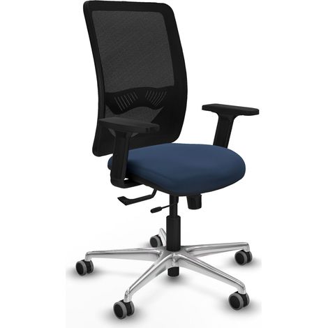 Silla de oficina piqueras y crespo Zulema negro similpiel aluminio (1/2)