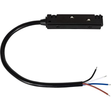Conector con Cable para Fuente Alimentación Externa Carril Magnético 20mm Negro