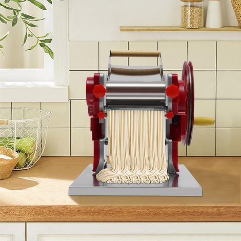 Nudelmaschine Elektrische,3mm Pastamaschine,Nudel Teig Pasta Maschine,Pasta Maker,Nudel Maschine Gewerbliche Nudelmaschine Manuell,Pastamaker für Spaghetti, Lasagne
