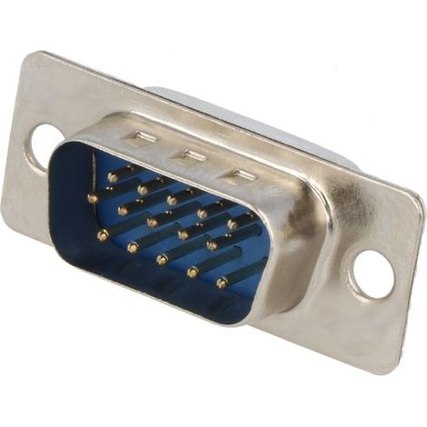 Connettore Sub-D DB15HD Maschio 15pin Saldatura a 15 poli High Den