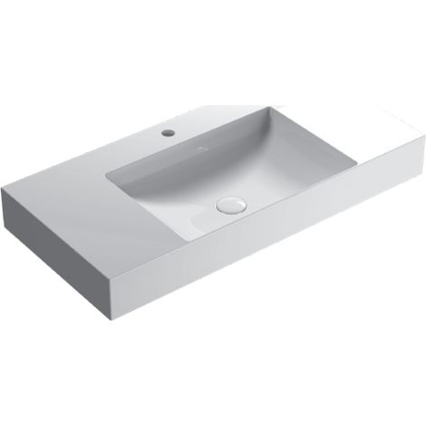 Lavabo en céramique 100x47 cm Globo T-EDGE Le Lastre B6R101BI  Blanc - Céramique