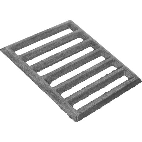 Grille de Barbecue en Fer Rectangle Robuste pour Feu de Camp et Cheminée, Design Polyvalent, Chauffage Rapide, Résistant à Haute Température, Accessoire Noir pour Cuisson (1/5)