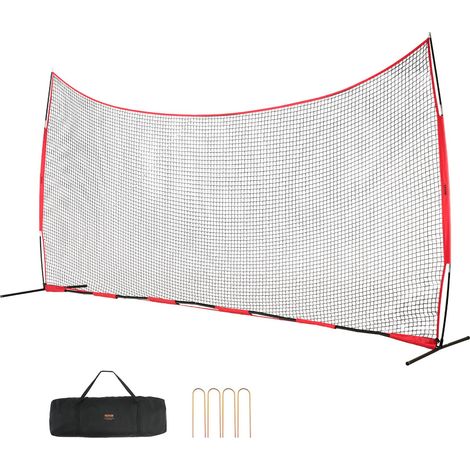 Filet d'Entraînement de Baseball Softball 620x314 cm, Filet de Protection Pare-ballons Portable avec Sac de Transport, Équipement d'Entraînement pour Receveur Crosse, Football, Hockey, Jardin (1/5)