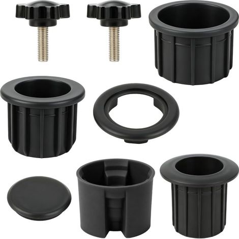 Lot de 8 Anneaux Réducteurs Pied Parasol Universel 32-48mm Adaptateur Support Table Balcon Terrasse Accessoire (1/5)
