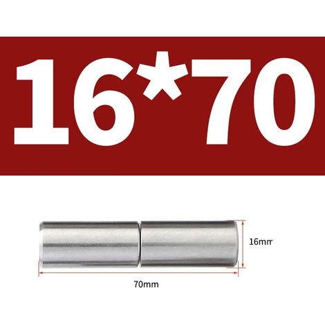 Charnière de porte ronde à souder en acier inoxydable 304 A2 (16 x 70 mm - 1 jeu) pour porte de placard industrielle, robuste et durable. (1/5)