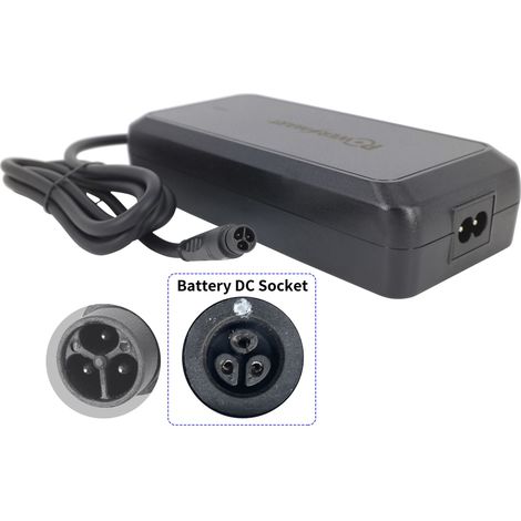 PowerSmart 42V 4A Chargeur pour Feu Vert E-Rox - 36V Li-ion Batterie (IMP 3 broches) (1/5)