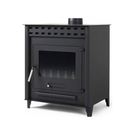 Estufa de leña grande Volcano Base XL 14.3 Kw  Chimenea rustica de leña  Estufa de leña clásica para salón salida humos (1/5)