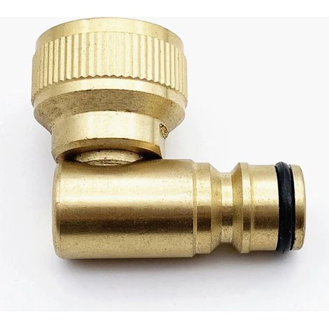 Filiyano – adaptateur pivotant à 90 – Raccord de tuyau d'arrosage en laiton, adaptateur pivotant à 90°, 26 mm