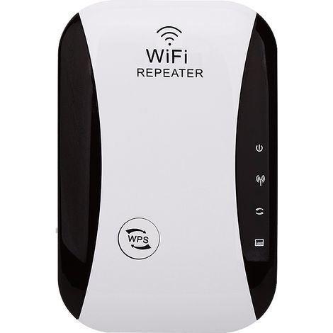Répéteur WiFi Booster 300Mbps Extenseur sans Fil Amplificateur de Signal du Réseau(WPS, Installation Facile,1 Port Ethernet, Antennes Intégrées, 2.4GHz) Augmentation de la Couverture WiFi (1/4)