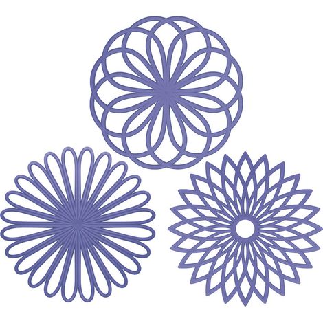 Maniques de cuisine, dessous de plat en silicone, dessous de plat, dessous de plat, dessous de plat multi-usages à motif floral résistant à la chaleur (1/5)