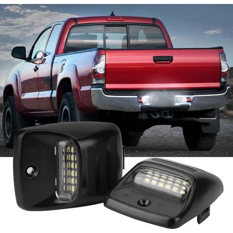 Plaque d'immatriculation LED 18 feux pour Toyota Tacoma 2005-2015, paire, 12V, éclairage blanc, étanche, remplacement facile (1/5)