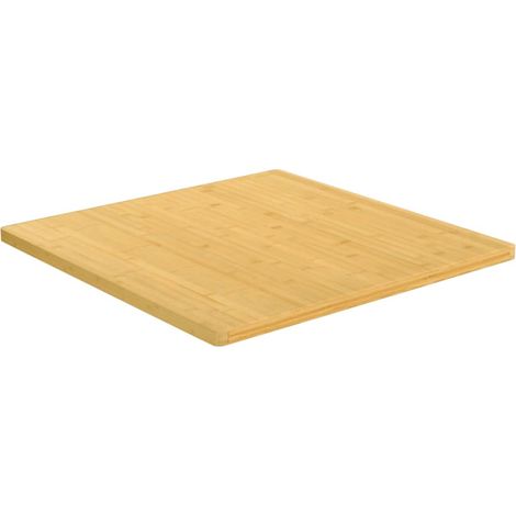 Maison Exclusive - Piano del Tavolo 90x90x2,5 cm in Bambù (1/4)