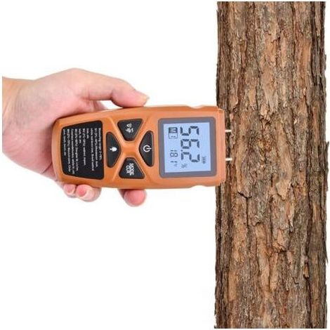 HOXILEELEO - Misuratore di umidità digitale riscaldamento a legna – Tester di umidità con schermo LCD – Misurazione accurata del legno, pareti, carta e firewall (1/5)
