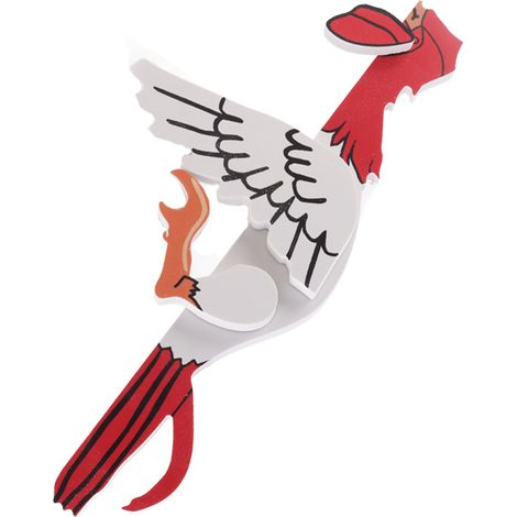 Escultura decorativa para terraza: Gallina descansando. Barandilla, puerta, ventana, valla. Adorno multifuncional único. (1/5)