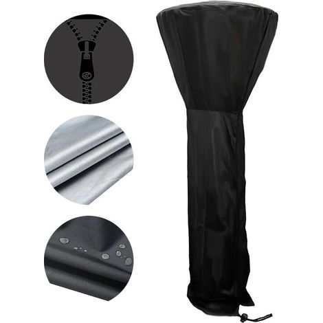 Garden heater cover garden outdoor waterproof heavy duty furniture protective cover black 2268548CM (1/5)
