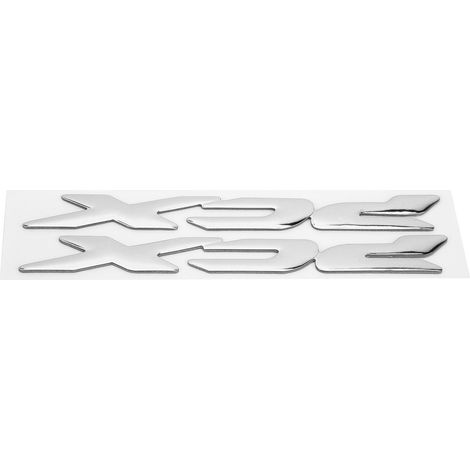 Zwei 3D-Motorradaufkleber aus flexiblem Kunststoff, Seitenlogo-Aufkleber für Honda PCX 150 125 (2017–2019), silber, 2-teiliges Set (1/5)