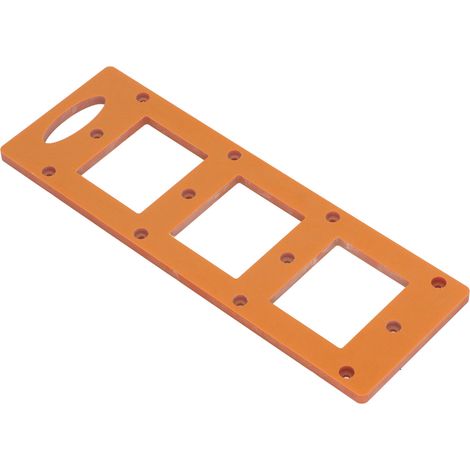 Gabarit de perçage pour boîtes à douilles 70 x 60 mm (86 trous) - Accessoires pour le travail du bois et l'ébénisterie (1/5)