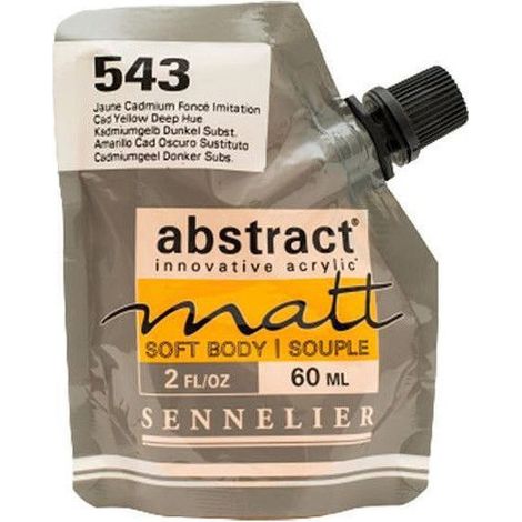 Peinture acrylique Abstract matt - Jaune cadmium foncé - Sachet 60ml - Sennelier (1/2)
