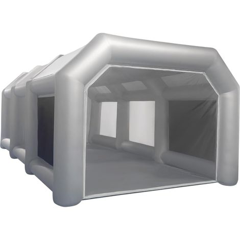 Cabine de Peinture Gonflable - 4x2,5x2,2m - Oxford/PVC, Filtre Charbon - pour Voitures, Motos et ateliers – Filtration des vapeurs nocives – Espace intérieur généreux – Montage/démontage Rapide