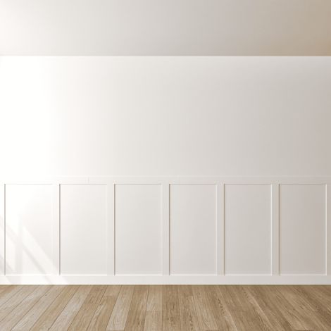 Kit de soubassement Oslo 3 x 4 moulures plates MDF 100 x 8 cm décoration intérieure (1/5)