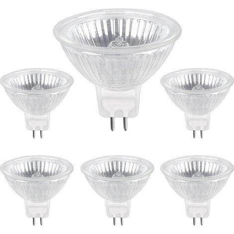 Ampoule Halogene GU5.3 50W 12V, 800lm Blanc Chaud 2700K Dimmable, Ampoule Spot Halogène MR16, pack de 6 (1/5)