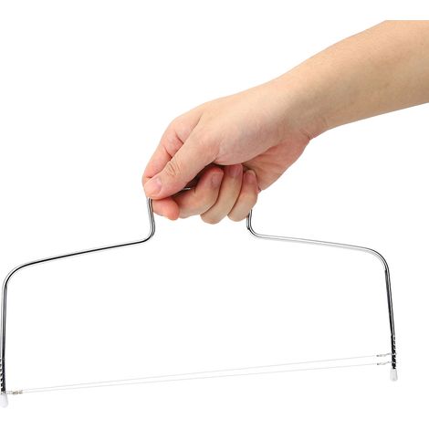 2 pièces en acier inoxydable, double fil, coupe-gâteau réglable, outil de découpe et de tranchage, accessoires de pâtisserie (1/5)