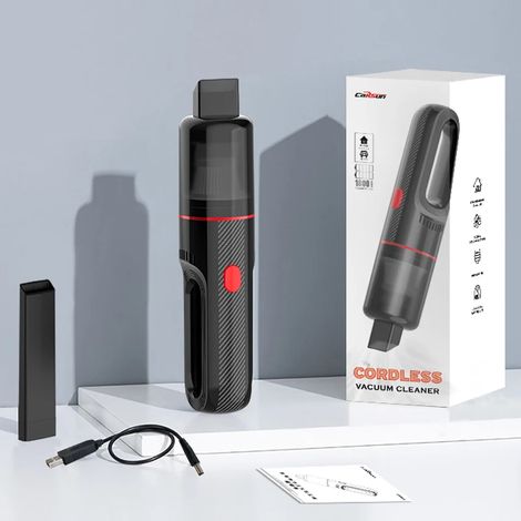 Aspirateur de voiture portable sans fil, à main, pour le nettoyage intérieur de la maison et de la voiture, rechargeable par USB. (1/5)